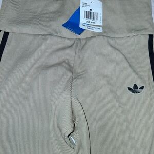 Adidas Beige Leggings with Logo
